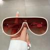 Oversized Goggle  New Stylish Original Monoblock Gradient Outdoor Sunglasses Trendy Luxury Brand Design UV400 Eyewear