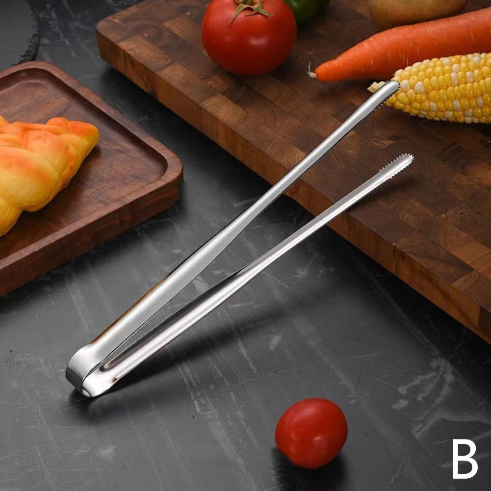 Steel Barbecue Tongs Meat Salad Steak Food Tongs BBQ Kitchen Serving Long Tongs Cooking Tweezers Utensils Z8K9