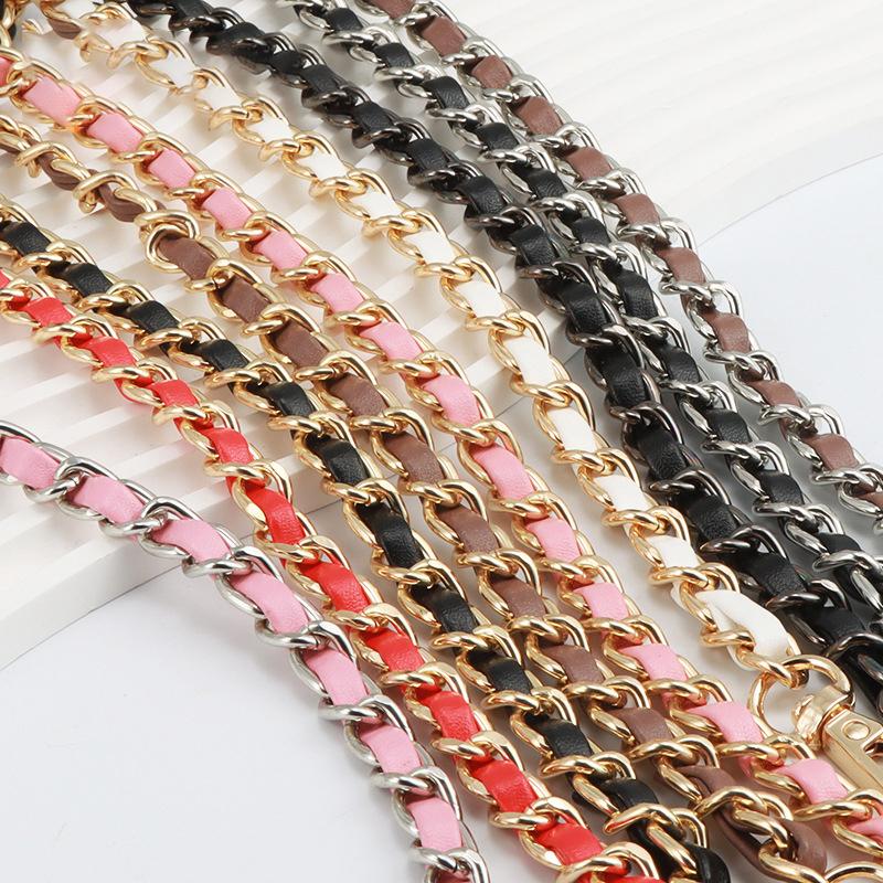 120Cm Long Pu Leather Bag Strap For Crossbody Handbags Shoulder Bag Strap Replacement Accessories 0.8Cm Wide Bag Chain