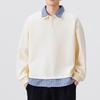 TUCANO Men's Faux Two-Piece Polo Collar Sweatshirt
