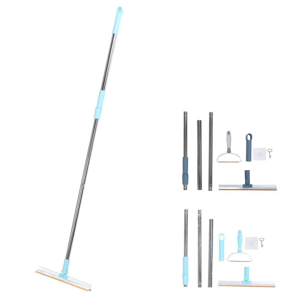 2Pcs Pet Hair Removal Carpet Rake Adjustable Long Handle Efficient Carpet Hair Removal Broom Scraper