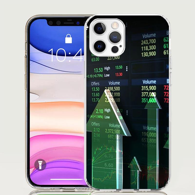 Trade Investment Forex Stock Market Phone Case For iPhone 17 Air 16 15 Plus 11 14 Pro Max 13 Mini 12 7 8 + SE Pattern Art Custom