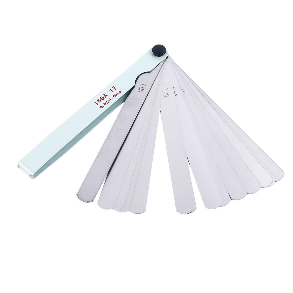 17 Blades Feeler Gauge Stainless Steel Precision Measuring Tool Industrial Clearance Inspection