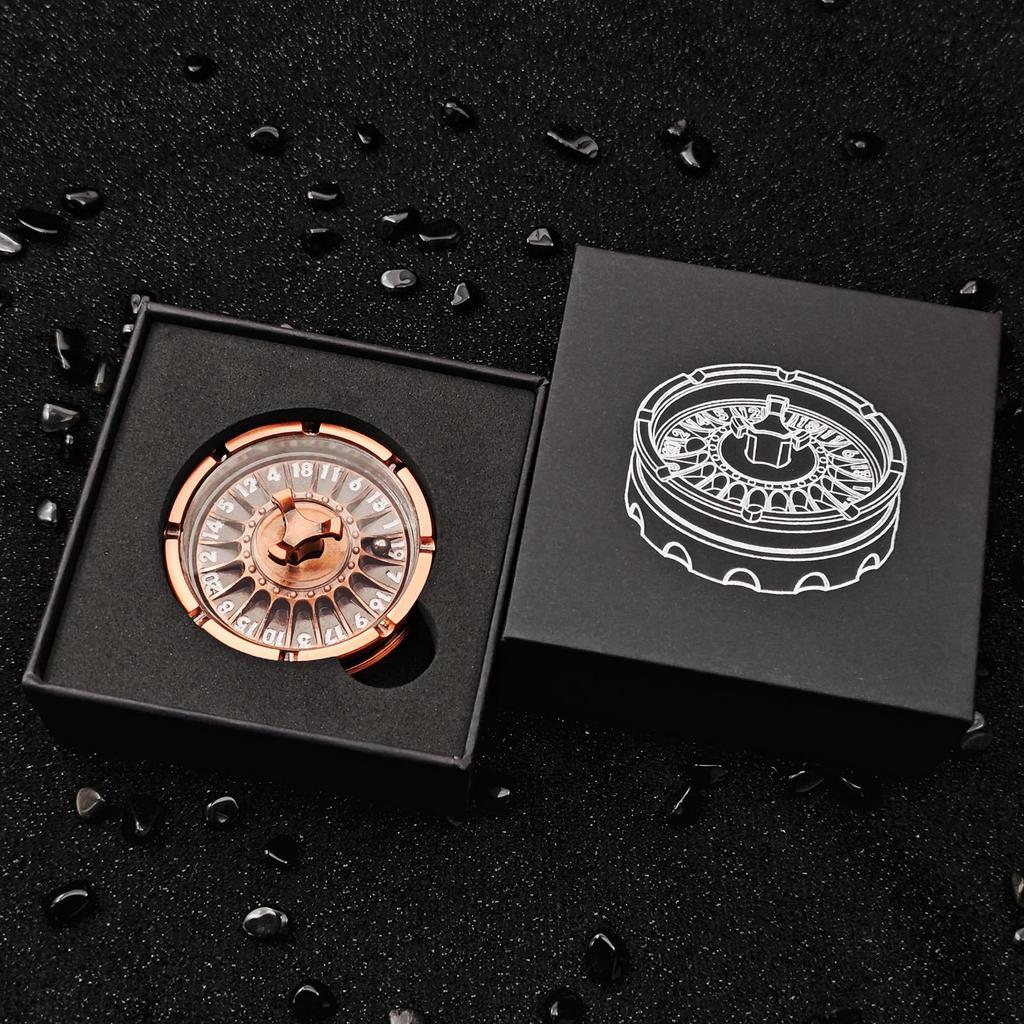 Rotating Metal D20 Dice Ball for DND Tabletop Games and Accessories