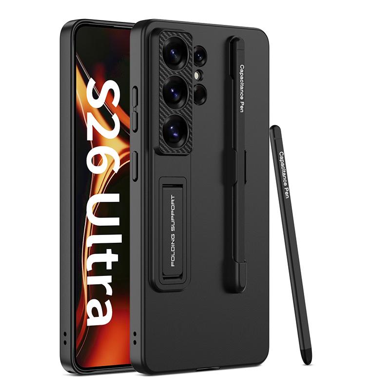 Samsung S26 Ultra Drop-Proof Case with Pen Slot & Stylus Tip, Silicone & Hard Shell