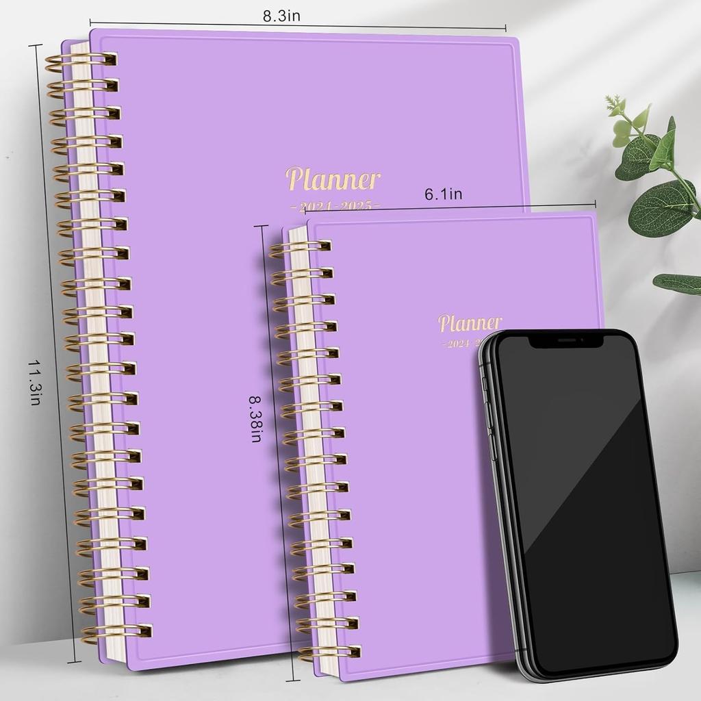 AHGXG Academic Planner 2024-2025, July 2024 - June 2025 Weekly and Monthly Planner 12 Months, 6" X 8.38", Academic Year Calendar Planner with Monthly