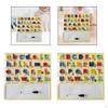 Alphabet Puzzle Board 30x30cm Interactive Preschool Learning Valentines Day Gifts for Kids