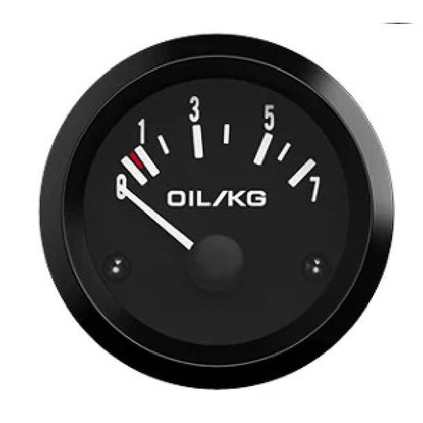 Vehicle Meter 12V Automobile Car Gauge 2" 52mm Water Temp Oil Temp Oil Press Fuel Volts Oil press kg Ammeter Gauge Black Shell