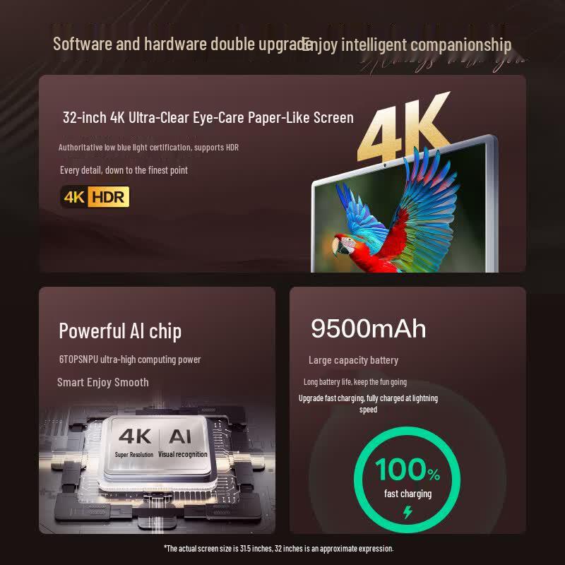 Baidu Tiantian Smart Companion Pro 4K Max Mobile Monitor (CN version)