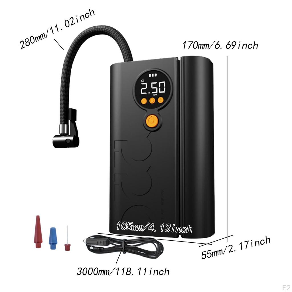 Car Tire Inflator 12V Portable Air Compressors for Bike Motorcycle Ball