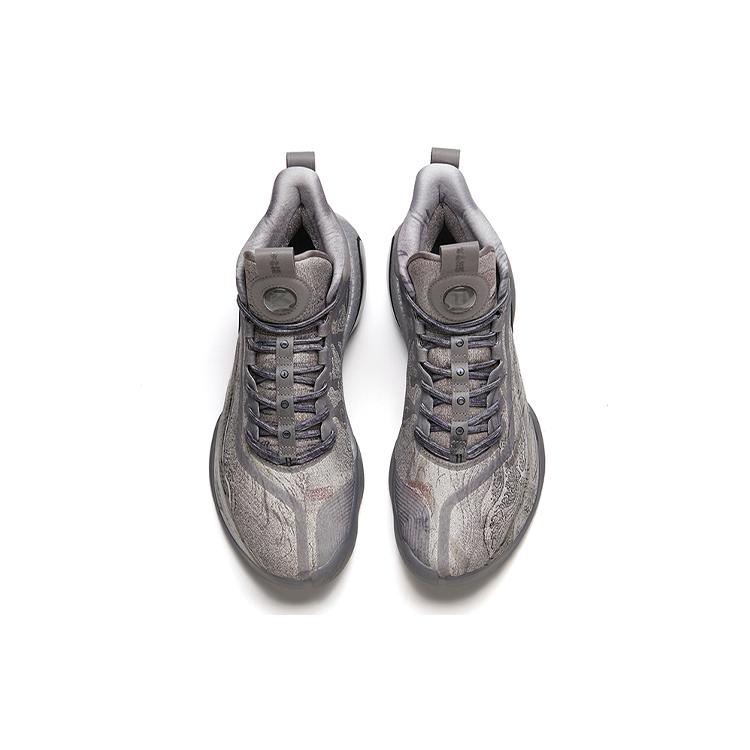New ANTA KT7 Basketball Shoes Men's High Top Gray/Black 112141101-9