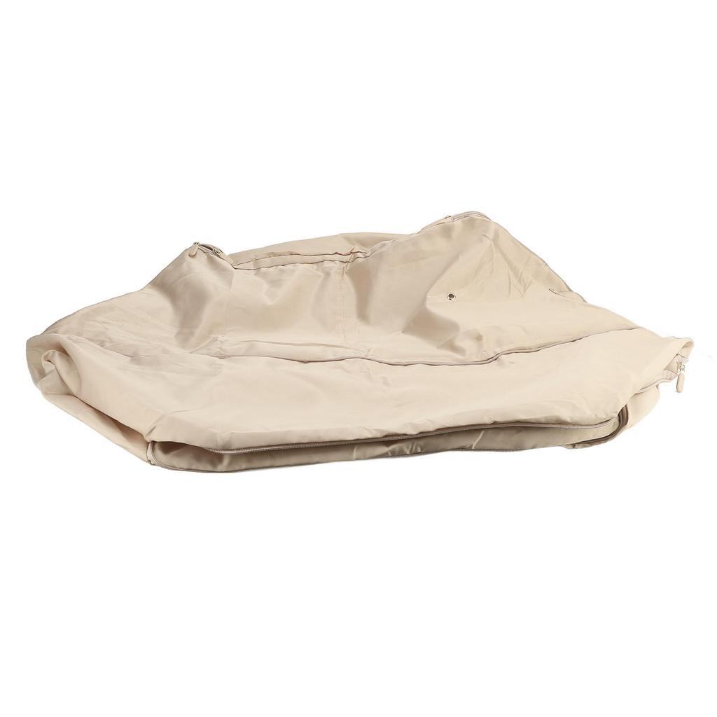Moving Clothes Organizer Bag Large Capacity Foldable Space Saving Bedding Storage Container Apricot