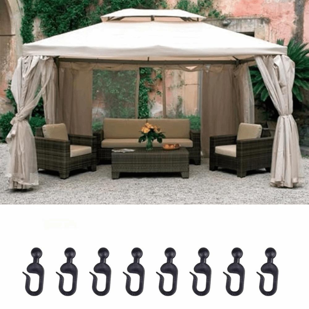 20pcs Plastic Mosquito Netting Rings Rustproof Hook Accessories Durability Curtain Hooks  Tent