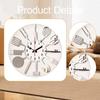 Acrylic Kitchen Wall Clock with Decorative Utensils, Silent Mechanism And Easy-to-Read Numbers,