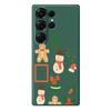 For Samsung Galaxy S25 Ultra Case Christmas Snowman Pattern Printing Straight Edge TPU Phone Back Cover