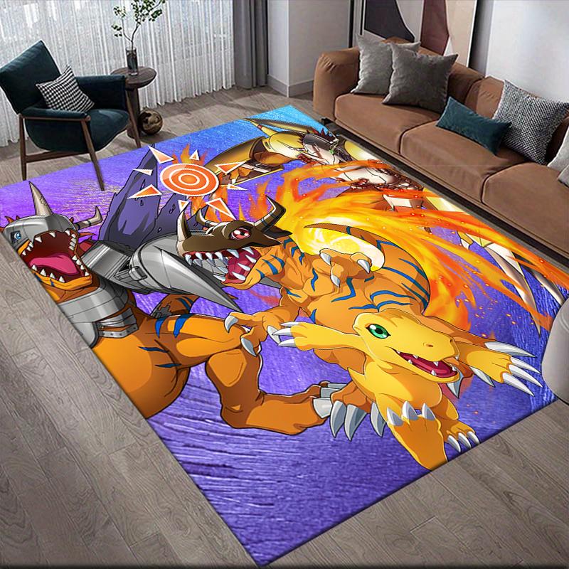 Digimon Adventure Area Rug, Digimon Fan Soft Carpet, Great Gift.chl