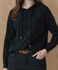 MAXZA Basic Raglan Hooded Rib Knit