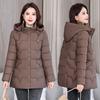 Down cotton jacket padded jacket women's mid-length Korean version slim slimming winter jacket padded jacket new in 2025