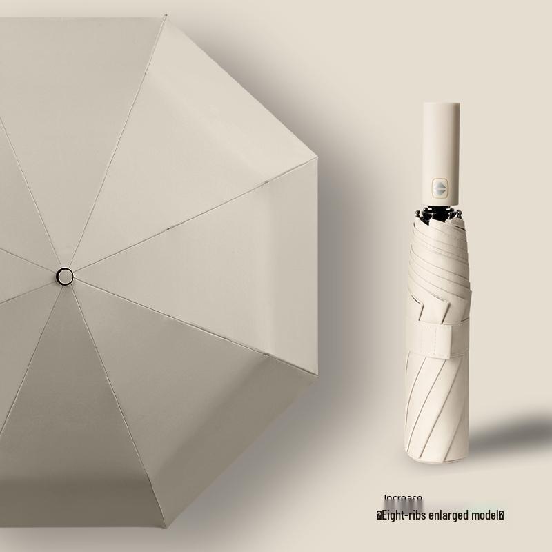 Large Women's Automatic Umbrella: UV Protection, Sunshade, Sturdy, Foldable, Suitable for Sun and Rain