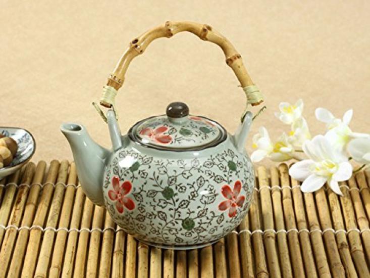 

Nishida Large Capacity Teapot Japanese Tableware 120027 (0.8L) (Red Cosmos) / красный