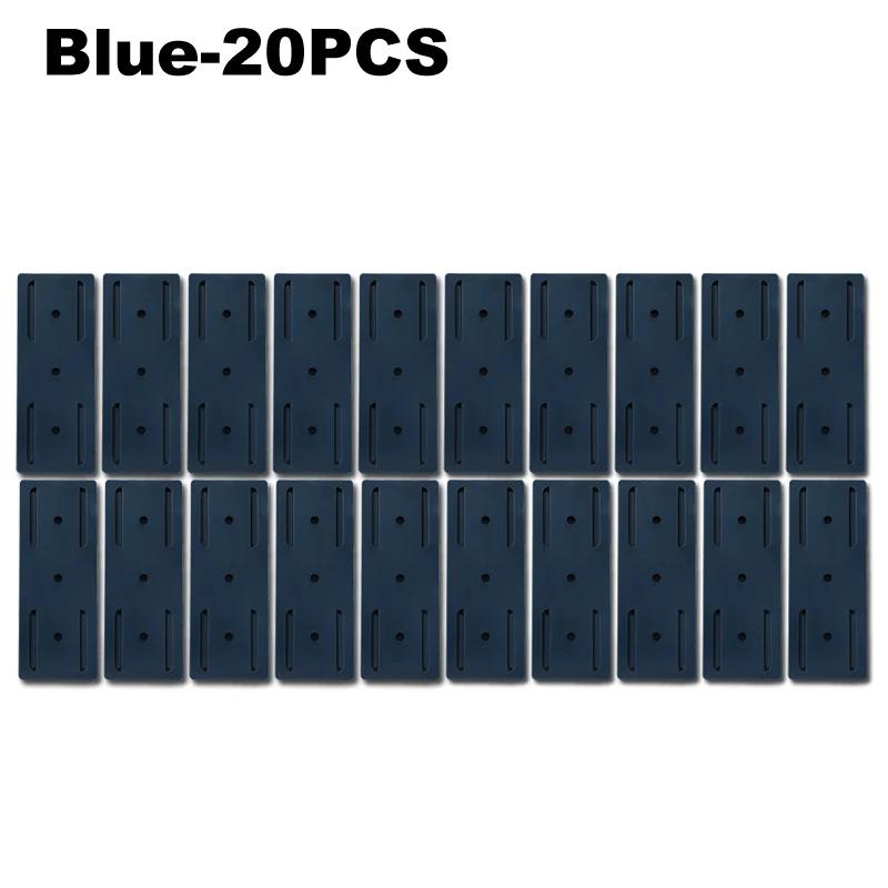 1-30PCS No Drilling Wall Mounted Power Strip Holder Adhesive Socket Organizer Hook Type Removable Plug Board Fixer for Home