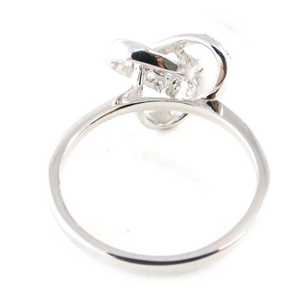 Silver Ring 'Goddess' White Silver (rhodium) - 13 Mm