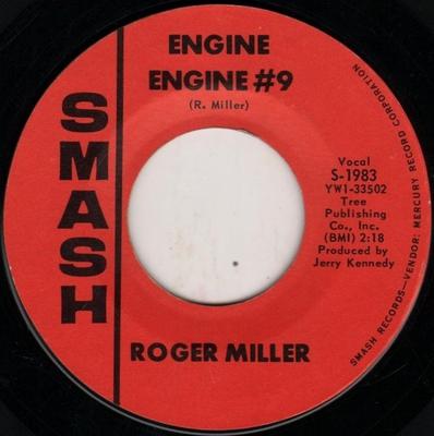 7-Zoll Schallplatte ROGER MILLER - Engine Engine #9 / The Last Word In S1983 SMASH 1965 US Country/Folk Gebraucht
