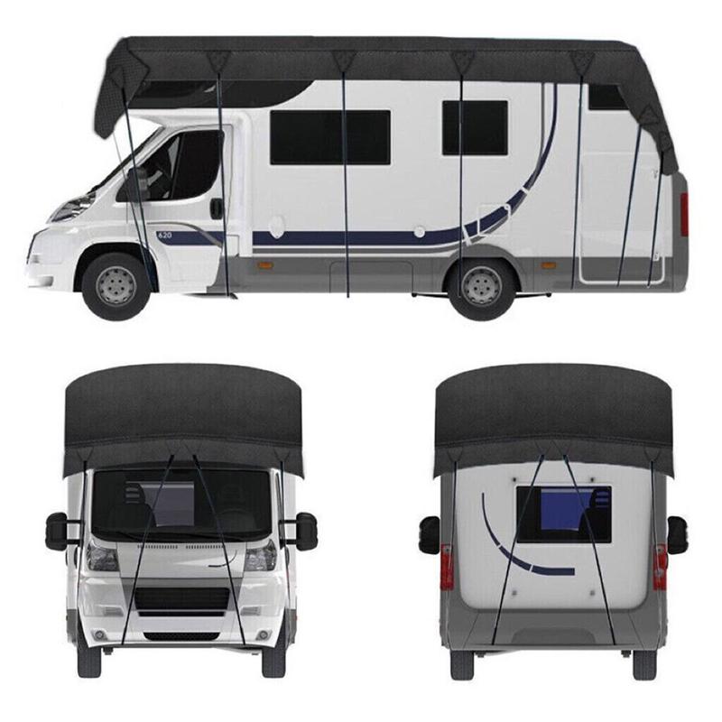 RV Roof Cover High-density 210D Black Oxford Cloth 1000PA High-molecular Coat Waterproof Sunproof Tear-Resistant Car Accessories
