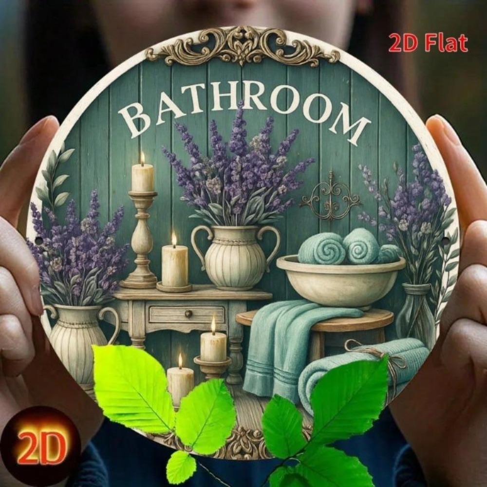 Vintage Blechschild Metall Wandkunst Heimdekoration Rustikales Badezimmer Wohnzimmer Schlafzimmer