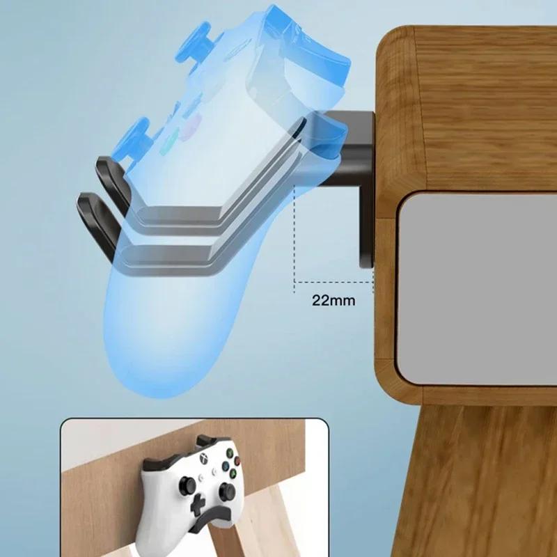 Multi Functional Wall Bracket Headphone Stand Game Controller Base No Punching Required for Headphone Nintendo Switch Sony Xbox