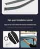 Waterproof Rain Shields for Land Cruiser Prado Windows: Modified Exterior Visors