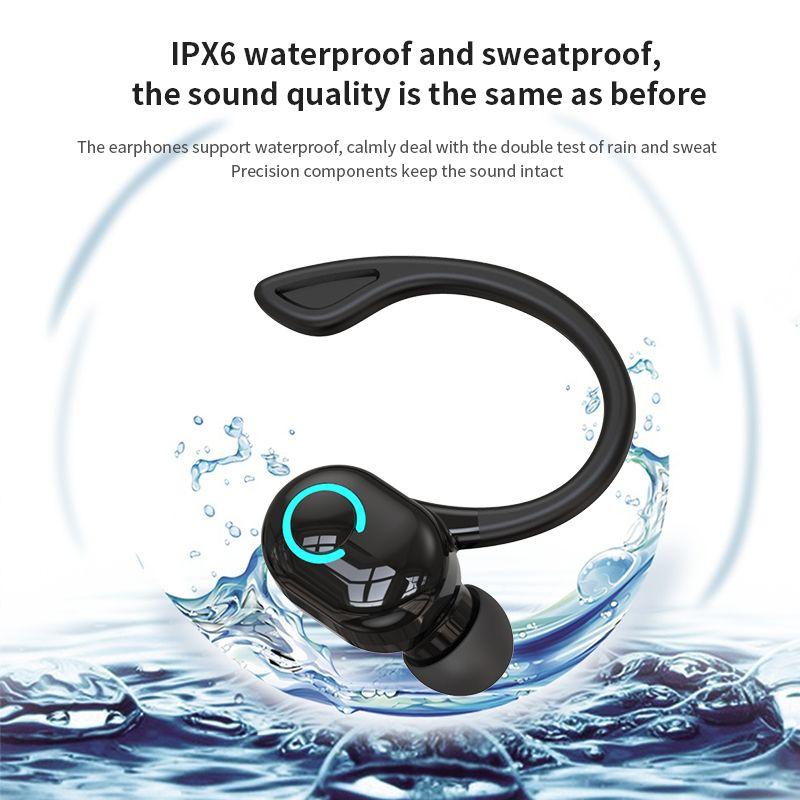 S10 negócios sem fio fone de ouvido gancho bluetooth 5.2 fone com microfone alta fidelidade estéreo controle voz à prova dwaterproof água redução ruído