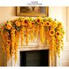 Multicolor Sunflower Simulated Flower Vines Cherry Flower Faux Flower Vine  Wedding Decoration