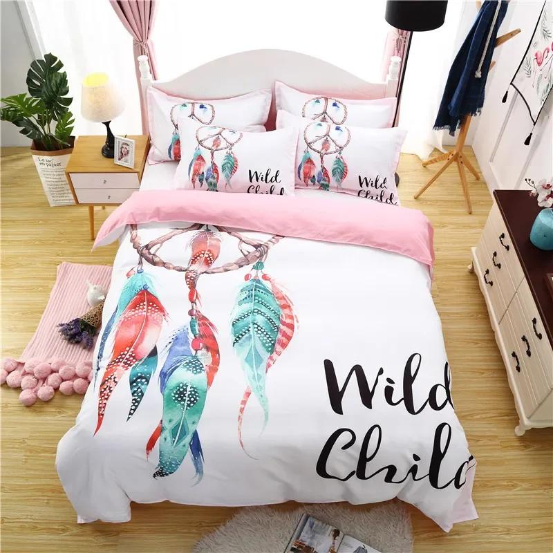 Högkvalitativt Supermjukt Röd Ros Dödskalle Sängklädesset Halloween Påslakanset 3D Benvit Bakgrund Örngott Dubbelsäng 200X200Cm