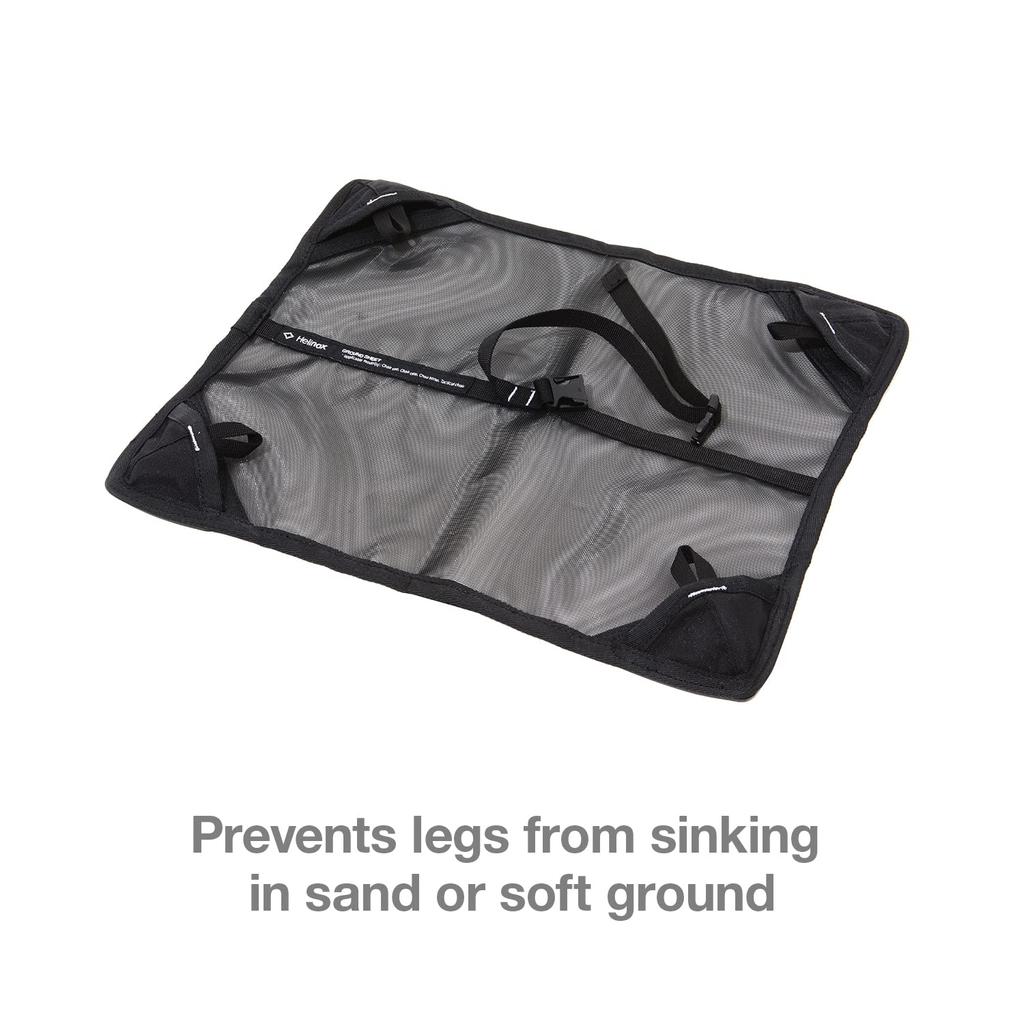 Helinox Home, Deco & Beach Ground Sheet for Comfort & Tactical Chairs, Black, 19759006001001
