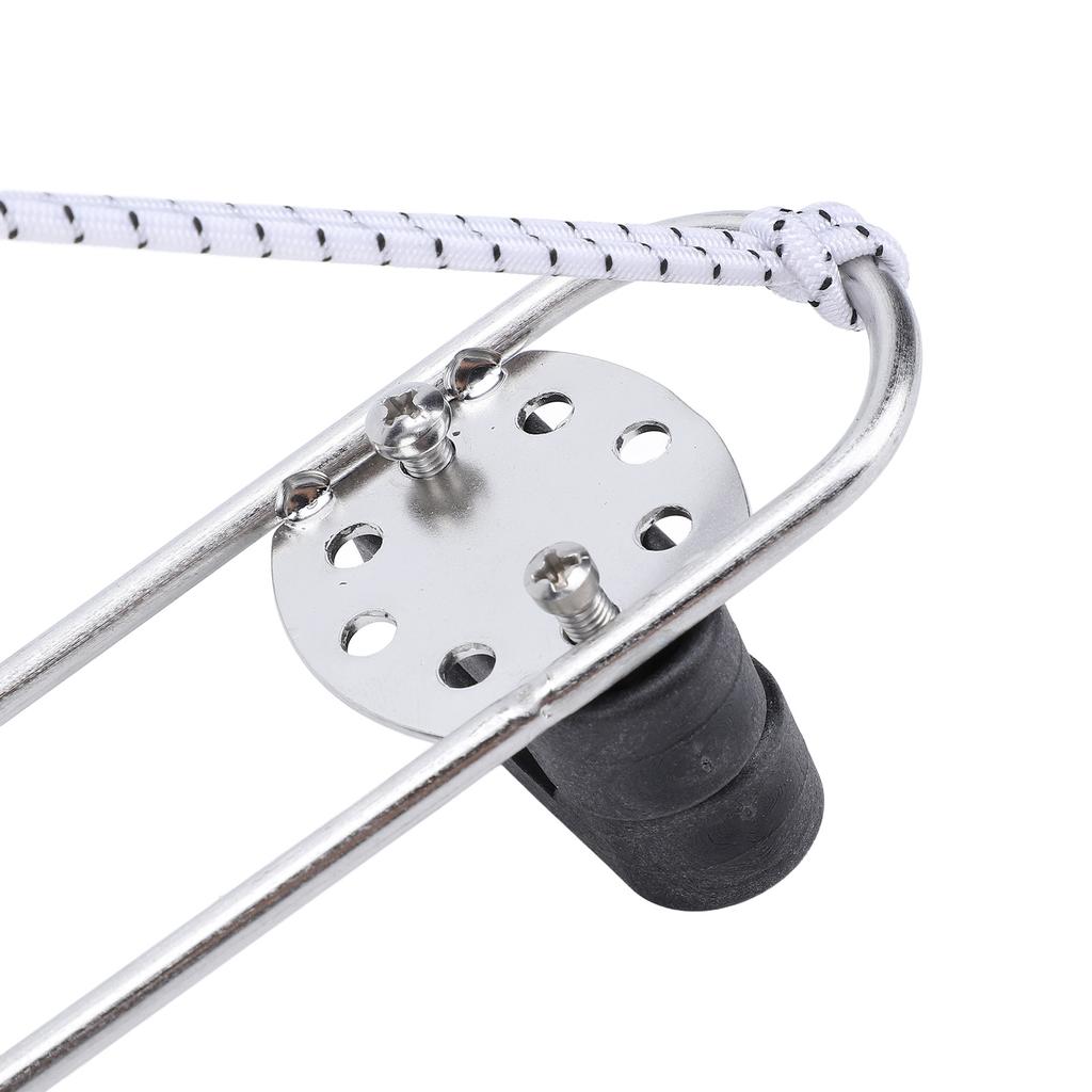 Life Buoy Ring Holder Stainless Steel Marine Horseshoe Bracket Polished Lifebuoy Ring Bracket for 22 To 25mm Rail