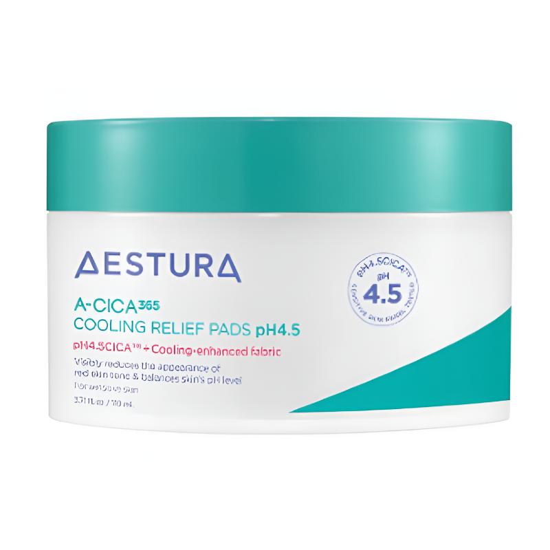 [AESTURA] Охлаждающий успокаивающий пэд A-Cica 365 pH 4.5 60 шт.