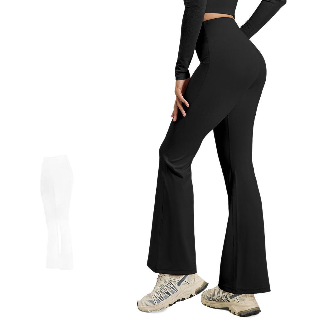 High-Waisted Slimming Color Block Sports Tank & Wide-Leg Yoga Pants Set for Women