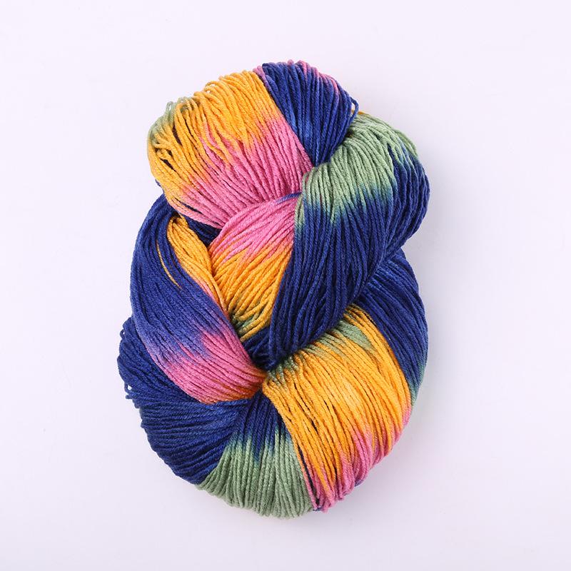 Four-Strand Segment-Dyed Pure Acrylic Medium-Thick Yarn for Hand-Woven DIY Projects