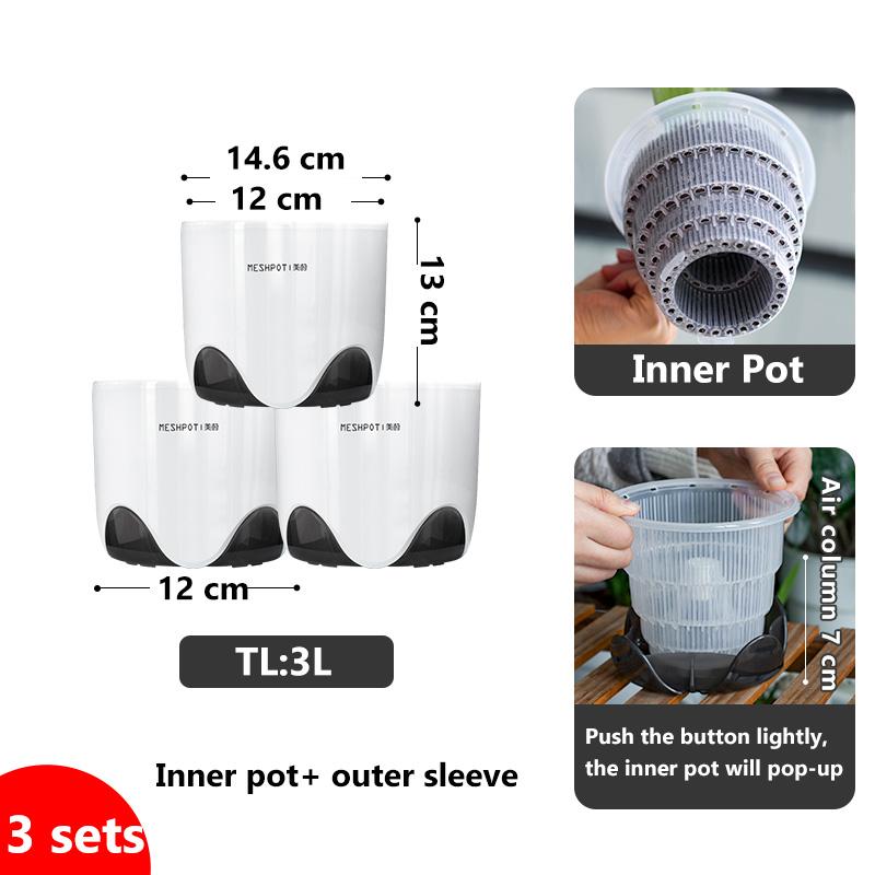 

Сетчатый горшок 12 см пластиковый горшок для орхидей внутренний прозрачный кашпо для орхидей двухслойный красивый контейнер для растений садовые принадлежности CHINA