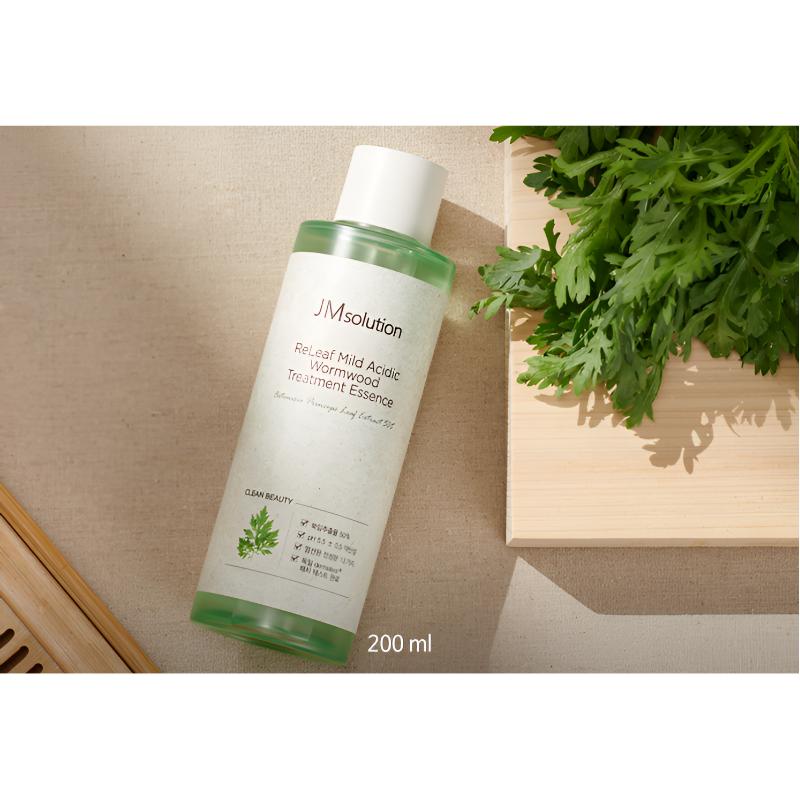 [JMSOLUTION] Releaf Mild Acidic Wormwood Treatment Essence 200ml