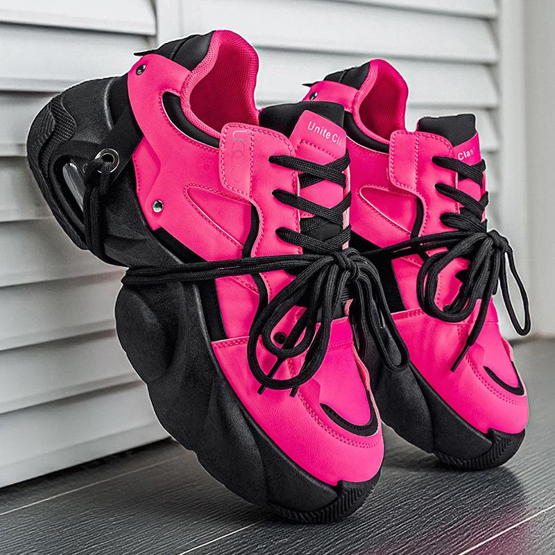 Men's shoes casual sports shoes platform dragon fruit dad shoes