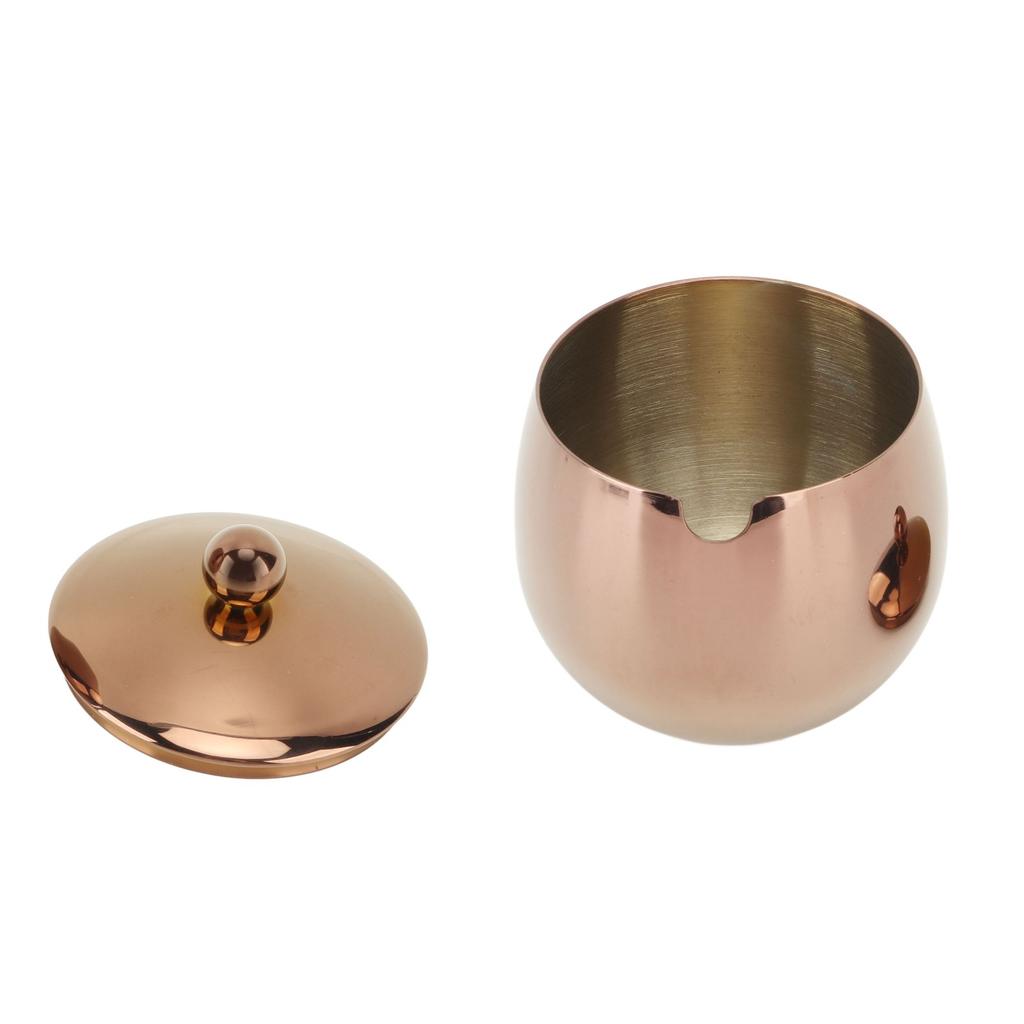 Large Stainless Steel Sugar Bowl Spice Jar With Lid Storage For Salt Candy Coffee Dishwasher Safe