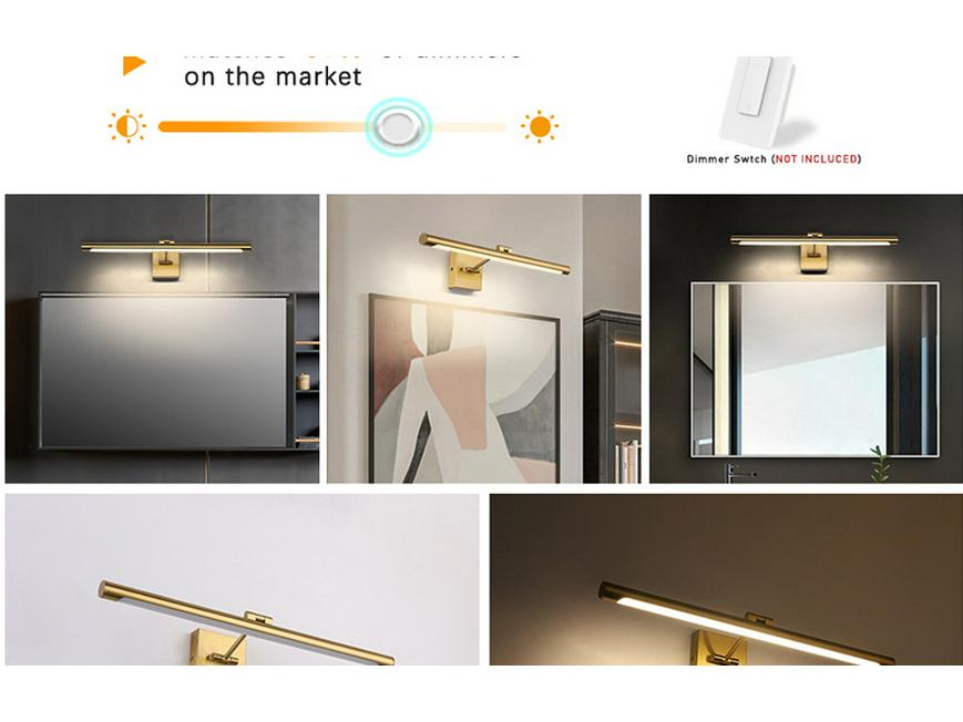 American Style Waterproof LED Vanity Cabinet Light for Bathroom or Hotel