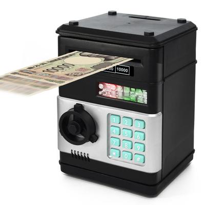 Fabryczna Elektroniczna Skarbonka z Automatycznym Wrzutnikiem Banknotów Kompatybilna z Monetami i Banknotami Wrzucanie T's, Dzieci,