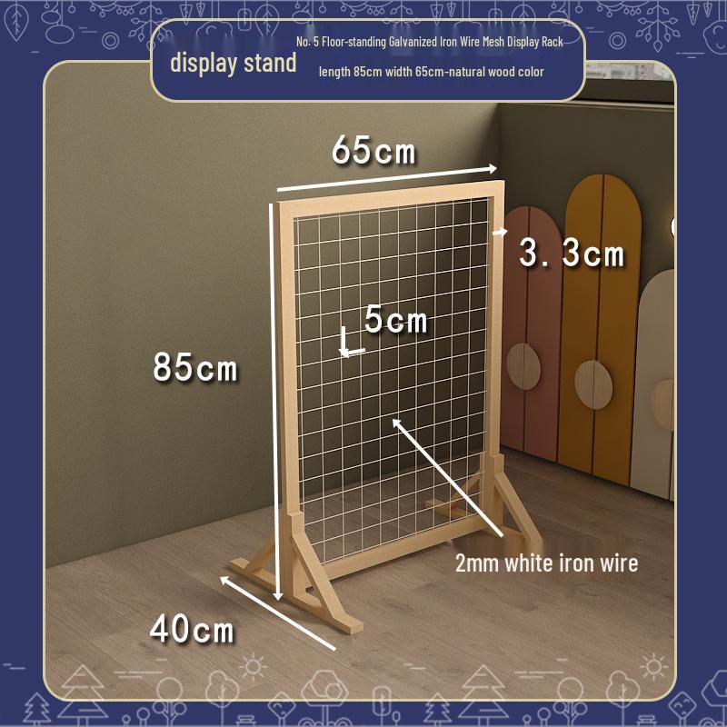 Handmade Display Shelf: Grid Photo Frame & Plant Rack for Kindergarten & Crafts