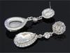 Women Charm  Bridal Water Drop Earrings Wedding  Stud Earings