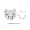 Dental Teeth Model With Implants Gold/Silver Bar Type Overdenture Restoration Treatment Typodont For Dentist Patient Teaching
