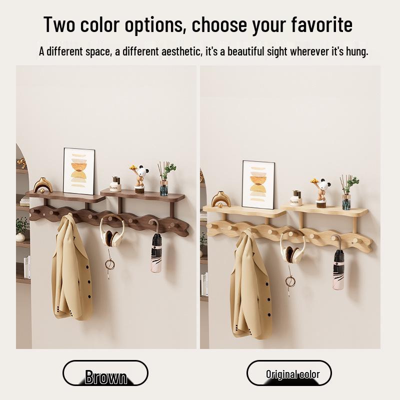 Ścienny wieszak na płaszcze, kapelusze i ubrania z haczykami bez wiercenia do sypialni, przedpokoju lub korytarza