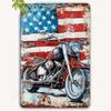 Moto metal interior plaque in the garage in the bar on the wall 20x30cm